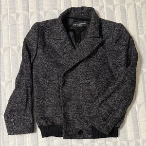 Dolce & Gabbana LANA VERGINE-VIRGIN
WOOL Bomber Jacket